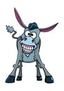 Cute funny donkey cartoon Royalty Free Stock Photo