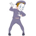 Cute funny french mime