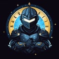 Cute and Funny Gaming Logo with Time-Twist Templar
