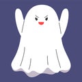 Cute and funny ghost says boo. Fantasy character