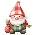 Cute Funny Gnome Summer Clipart Illustration AI Generative