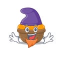 Cute and funny orange fruit basket cartoon character dressed as an Elf Royalty Free Stock Photo