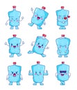 Cute funny plastic bottle characters