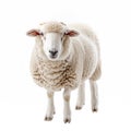 cute funny sheep isolated.Generative AI Royalty Free Stock Photo