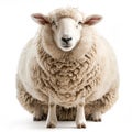 cute funny sheep isolated.Generative AI Royalty Free Stock Photo