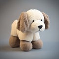 Cute funny soft children dog toy.