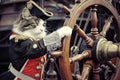 cat captain of vessel sailboat Generative AI