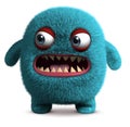 Cute furry monster Royalty Free Stock Photo