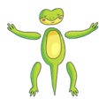 Cute gecko for animation Royalty Free Stock Photo