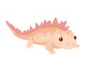 Cute gecko mascot wild animal