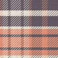 Cute gender neutral tartan seamless pattern. Checkered scottish flannel print for celtic home decor. For highland tweed