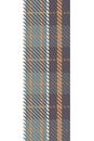 Cute gender neutral tartan seemless vertical border pattern. Checkered scottish flannel print for celtic home decor. For