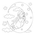 Cute Gentle Fairy Fox Illustration, arts