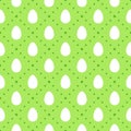 Cute geometric Easter seamless pattern design with egg and dots