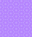 Cute modest white and blue polka dots isolated on a lilac background Seamless pattern