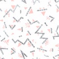 Cute geometric seamless pattern. The chaotic abstract.
