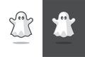 Cute ghost icon. Royalty Free Stock Photo