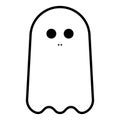 Cute ghost icon symbol Royalty Free Stock Photo