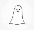 Cute ghost icon Royalty Free Stock Photo