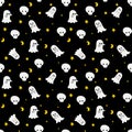 Cute ghost seamless pattern Royalty Free Stock Photo