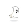 cute ghost Vector icon design illustration Royalty Free Stock Photo