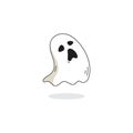 cute ghost Vector icon design illustration Royalty Free Stock Photo