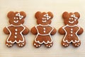 Cute gingerbread bear girls