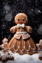 cute gingerbread man, AI Generative