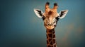 Cute Giraffe Head Hd Wallpaper With Quirky Visual Puns