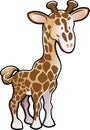 Cute Giraffe Illustration Royalty Free Stock Photo