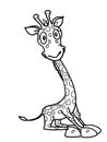 Cute giraffe illustration cartoon drawing illustration