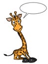 Cute giraffe illustration cartoon and white backdrawing illustration drawing cartoon and white background cartoon drawing coloring Royalty Free Stock Photo