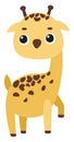 Cute giraffe, illustration, vector Royalty Free Stock Photo