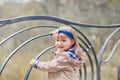 Cute girl autumn portrait Royalty Free Stock Photo