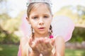 Cute girl blowing kisses Royalty Free Stock Photo