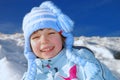 Cute girl bundled up for cold Royalty Free Stock Photo