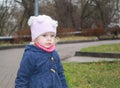 Cute girl in park