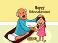 Cute girl for Raksha Bandhan celebration. Royalty Free Stock Photo