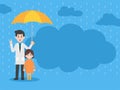 Rain sick Medical Health care concept