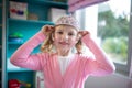 Cute girl wearing a tiera Royalty Free Stock Photo