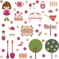 Cute girlish garden set