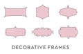Decorative Frames Vector Set Royalty Free Stock Photo