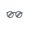 Cute glasses icon,Vector and Illustration