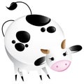 Cute glossy cow