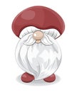 Cute gnome mushroom