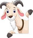 Cute goat cartoon Royalty Free Stock Photo