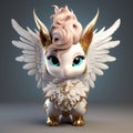 Cute Golden Angel 3d Model: Magical Creatures Inspired By Ming Dynasty