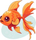 Cute Goldfish Cartoon