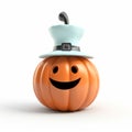 Cute Good Friday Jackolantern 3d Render With Doctor Hat