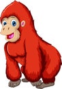 Cute gorilla cartoon Royalty Free Stock Photo